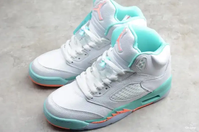 Rep TBK Jordan GS Aqua Air 5 440892-100 Light 0602